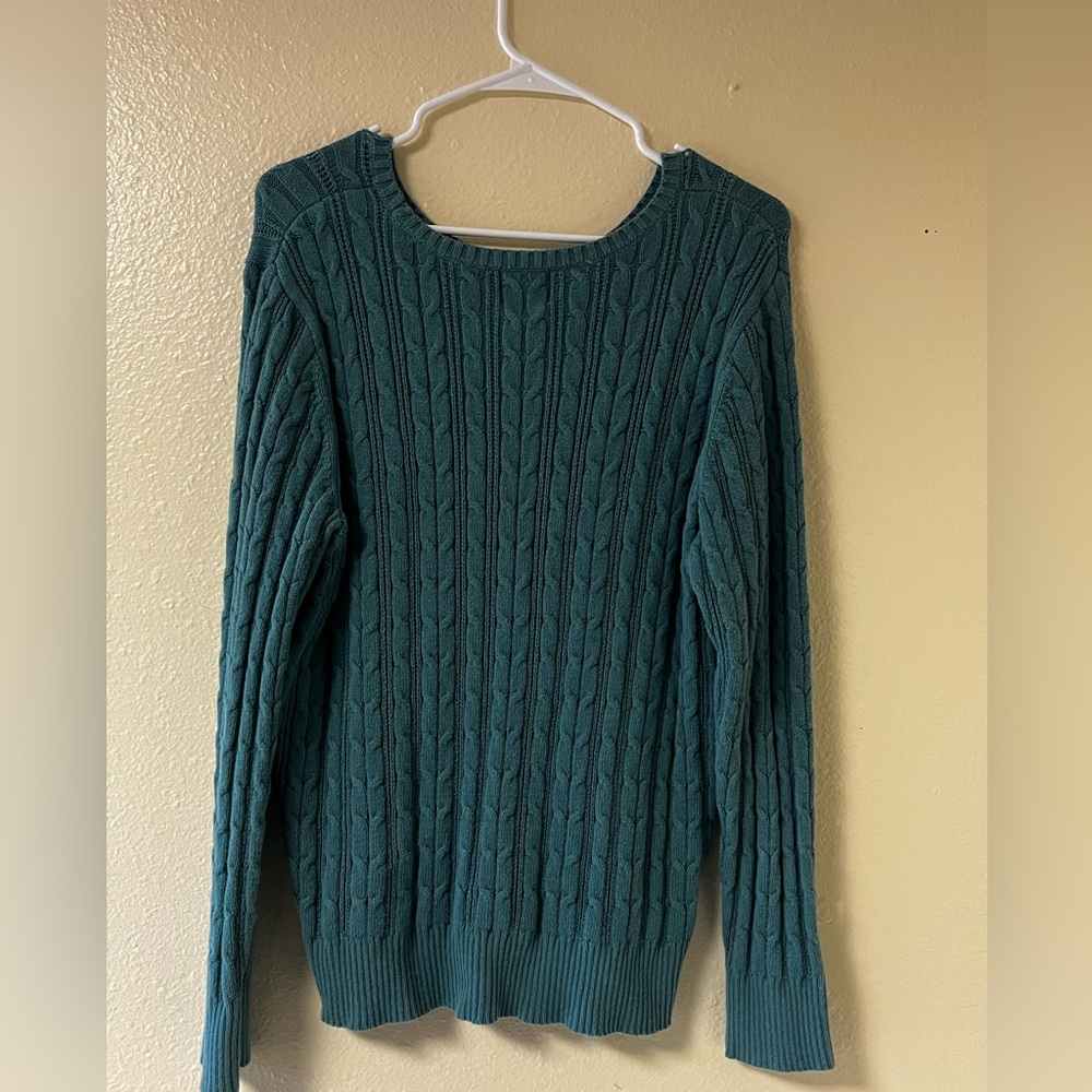 Brand: St John’s Bay. Size: XXL. Blue long sleeve sweater.